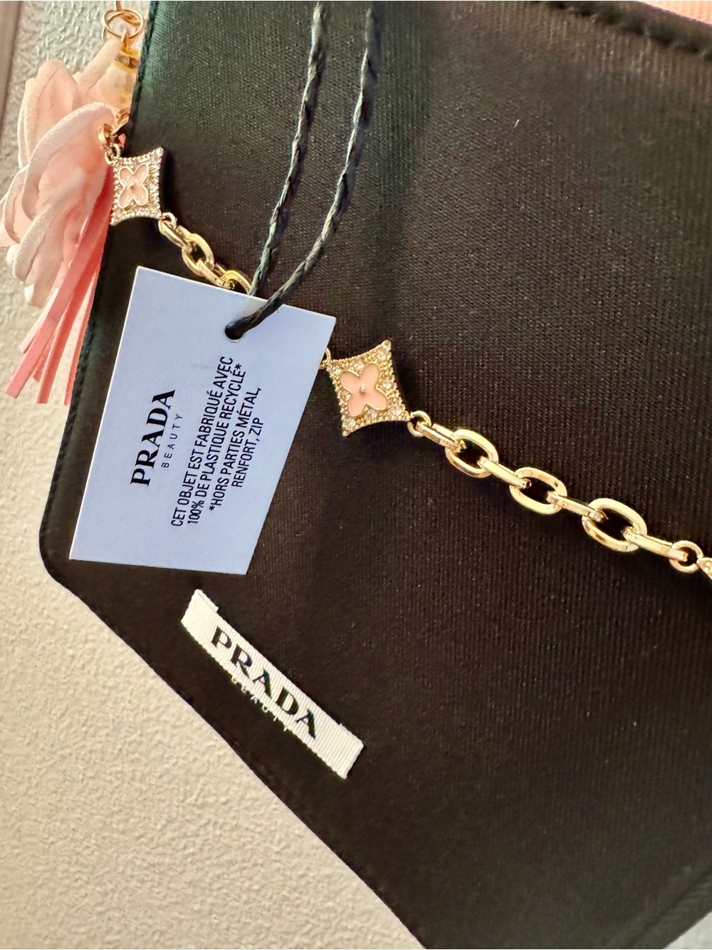 Prada beauty Black and pink paradoxe with pink and gold hardware! - Picture 6 of 9